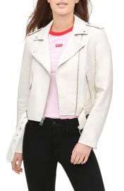 Faux Leather Fashion Belted Moto Jacket at Nordstrom