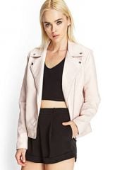 Faux Leather Jacket at Forever 21