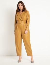 Faux Leather Jumpsuit  Women39s Plus Size Dresses at ELOQUII