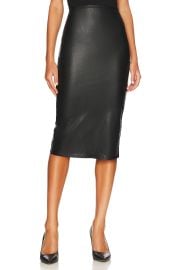 Faux Leather Midi Skirt at Revolve