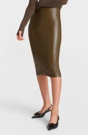 Faux Leather Midi Skirt at Nordstrom Rack