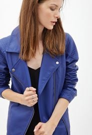 Faux Leather Moto Jacket at Forever 21