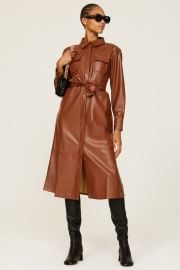 Faux Leather Shirt Dress by Marissa Webb Collective Rent the Runway at Rent the Runway