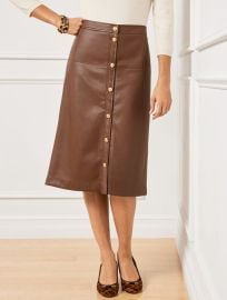 Faux Leather Skirt Talbots at Talbots