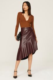 Faux Leather Skirt by Ronny Kobo Collective for 50 Rent the Runway at Rent the Runway