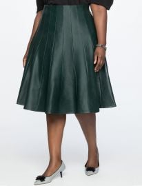 Faux Leather Trumpet Skirt  at Eloquii