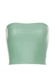 Faux Leather Tube Top by LAPOINTE Rent the Runway at Rent the Runway