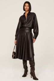 Faux Leather Wrap Skirt by Rebecca Taylor for 90 Rent the Runway at Rent the Runway