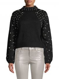 Faux Pearl-Embellished Sweater at Saks Off 5th