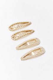 Faux Pearl Hair Clips at Forever 21