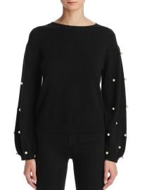 Faux Pearl Sweater by Sunset  Spring at Bloomingdales