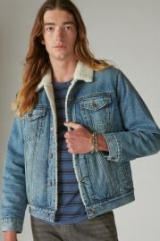 Faux Shearling Lined Denim Trucker Jacket at Lucky Brand