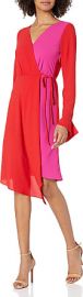 Faux Silk Wrap Dress by Bailey 44 at Amazon