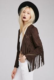 Faux Suede Fringe Jacket  Forever 21 - 2049257626 at Forever 21