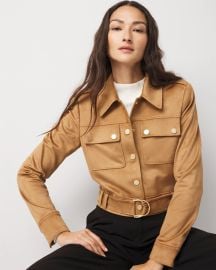 Faux Suede Moto Jacket at White House Black Market
