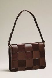 Faux Suede Woven Shoulder Bag at Anthropologie