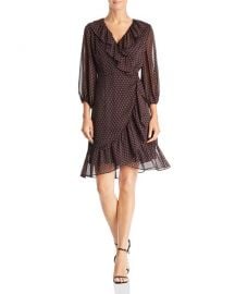 Faux-Wrap Foulard Dress  Adrianna Papell at Bloomingdales