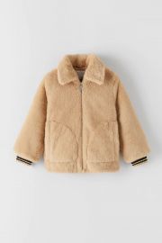 Faux fur jacket at Zara