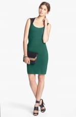 Faux leather yoke sheath dress by Bailey 44 at Nordstrom