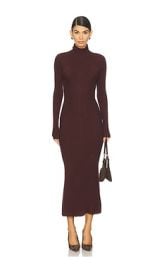 Favorite Daughter Be Your Girl Dress In Burgundy Dahlia at Revolve