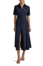Favorite Daughter Demure Stretch Cotton Shirtdress at Nordstrom