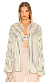 Favorite Daughter Ex Boyfriend Shirt in Yellow Multi at Revolve