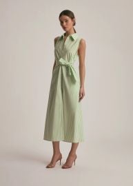 Favorite Daughter Good Behavior Dress in Kiwi Ivory Stripe at Favorite Daughter