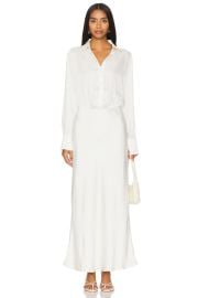 Favorite Daughter Take Me Seriously Long Dress In Ivory at Revolve