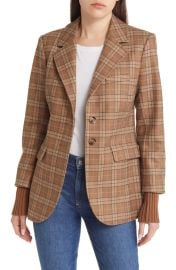 Favorite Daughter The City Plaid Layered Blazer at Nordstrom Rack