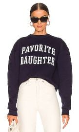 Favorite Daughter The Collegiate Sweatshirt In Navy at Revolve