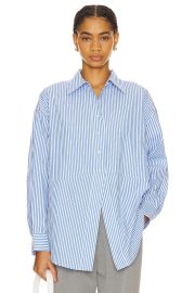 Favorite Daughter The Doors Always Open Ex Boyfriend Shirt In Provence Stripe at Revolve