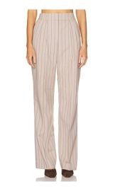 Favorite Daughter The Dream Favorite Pant In Natural Pinstripe at Revolve