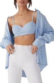 Favorite Daughter The Ex-Boyfriend Gingham Cotton Bralette at Nordstrom