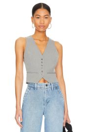 Favorite Daughter The Favorite Vest In Frost Gray at Revolve