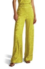 Favorite Daughter The Friday Floral Jacquard Wide Leg Pants in Persephone at Nordstrom