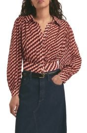 Favorite Daughter The Garden Party Geo Print Button-Up Shirt at Nordstrom