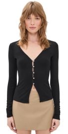 Favorite Daughter The Good Luck Long Sleeve Top Black S at Shopbop