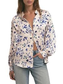 Favorite Daughter The Lauren Floral Button-Front Top | Saks Fifth Avenue at Saks Fifth Avenue