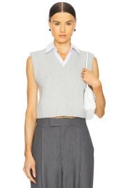 Favorite Daughter The Leigh Vest In Light Grey at Revolve