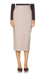 Favorite Daughter The Meyer Skirt In Natural Pinstripe at Revolve