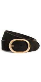 Favorite Daughter The Suede Jean Belt Black/Antique Brass M at Shopbop