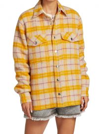 Faxonli Plaid Button-Up Jacket at Saks Fifth Avenue