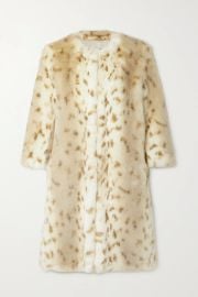 Faz Not Fur The Good Lynx Animal Faux Fur Coat at Net a Porter