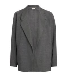 Fear of God Cotton Wool California Blazer in melange titanium at Harrods