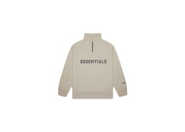 Fear of God Essentials Half Zip Pullover Sweater OliveKhaki - FW20 at Stockx