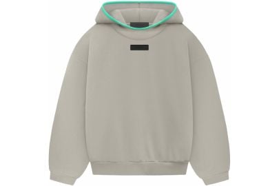 Fear of God Essentials Logo patch Hoodie in Gray at StockX