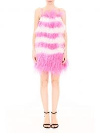 Feather Detail Mini Dress by MSGM at Italist