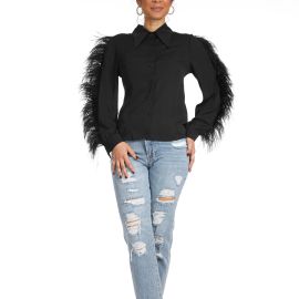 Feather Frame Blouse at Zoe + Lowe