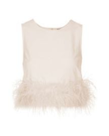 Feather Hem Shell at Topshop