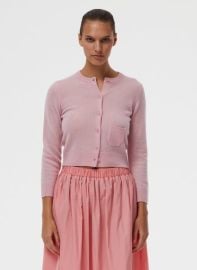 Feather Weight Cashmere Shrunken Cardigan ndash at Tibi Official